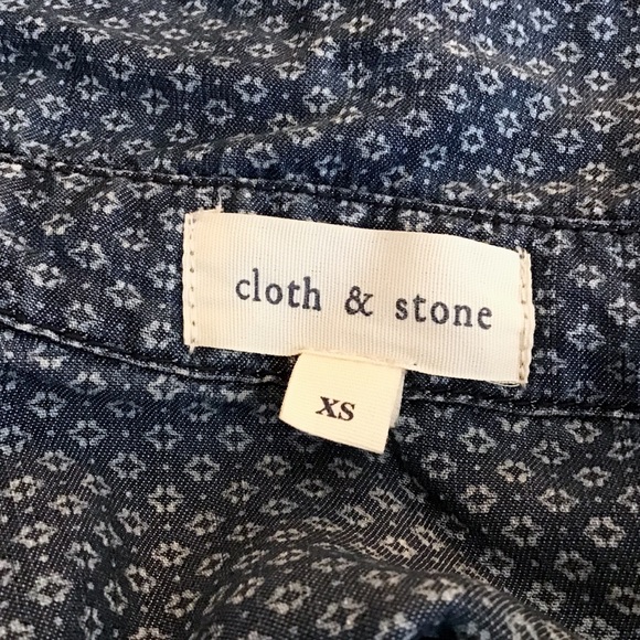 NWOT Cloth & Stone Belted Chambray Shirt Dress - Picture 7 of 7